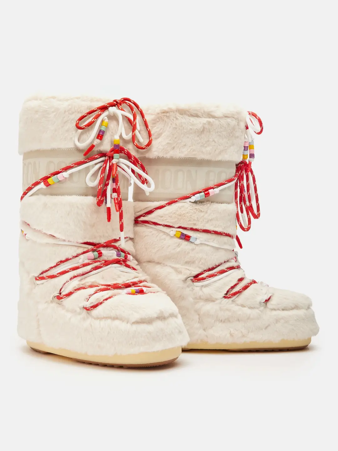 Moon Boot ICON FAUX FUR BEADS Kadın Kar Botu 4