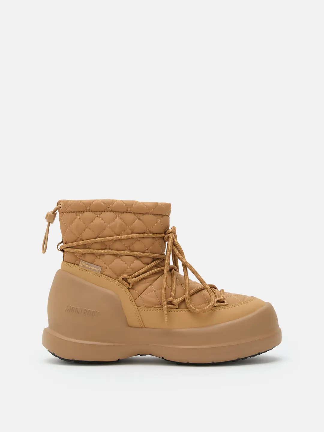 Moon Boot Mezzaluna Quilted Kadın Bağcıklı Kar Botu - Bej