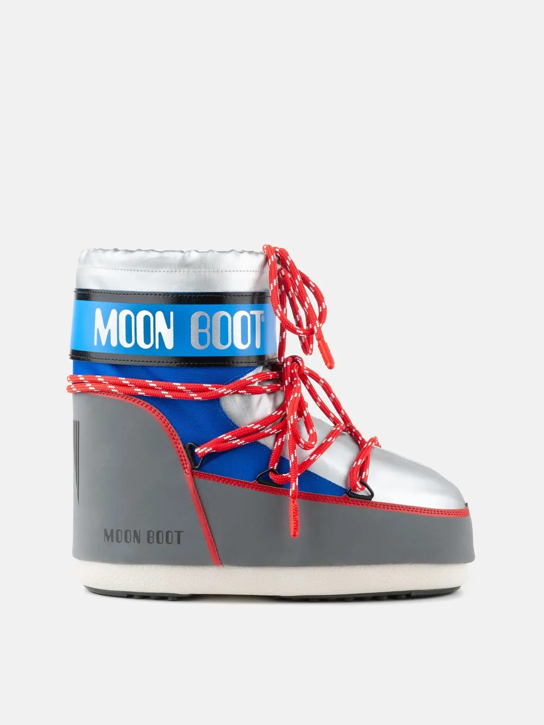 Moon Boot Icon Low Space Racing Kız Çocuk Bağcıklı Kar Botu - Gri