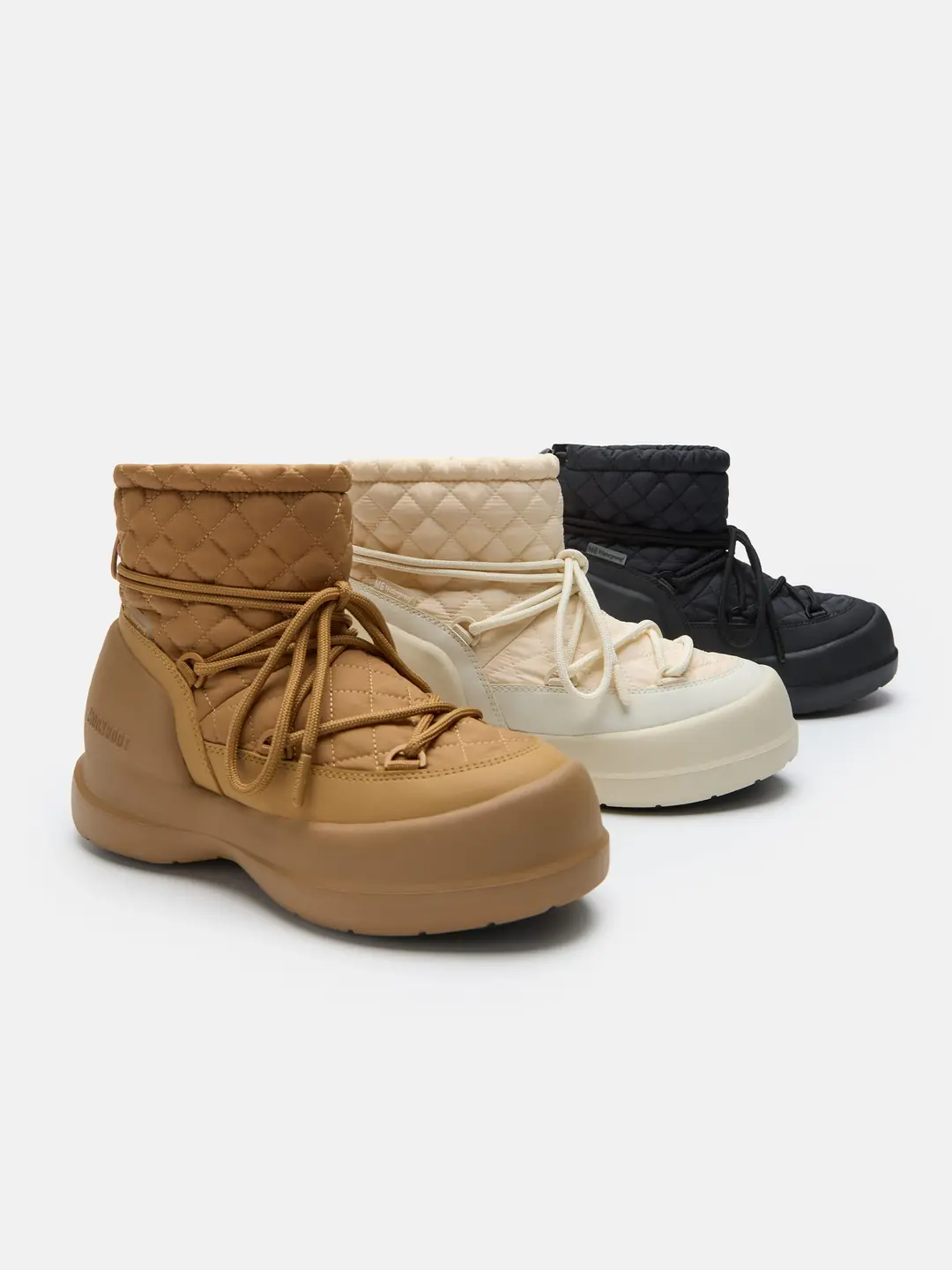 Moon Boot Mezzaluna Quilted Kadın Bağcıklı Kar Botu 5