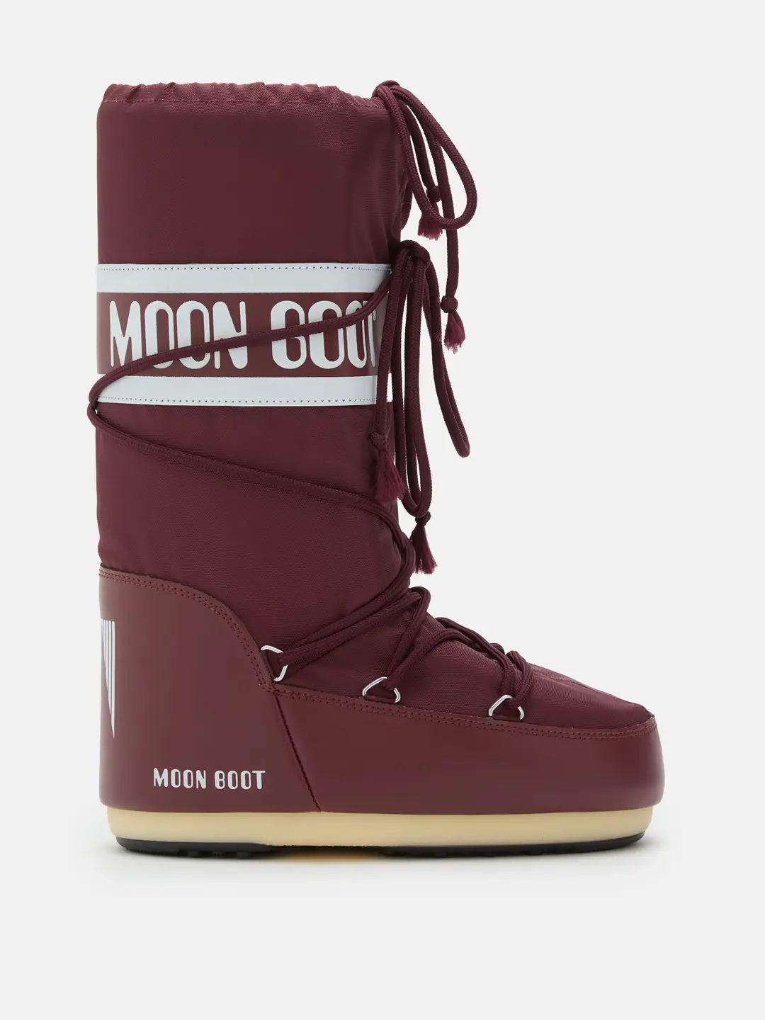 Moon Boot Icon Nylon Kadın Kar Botu - Bordo