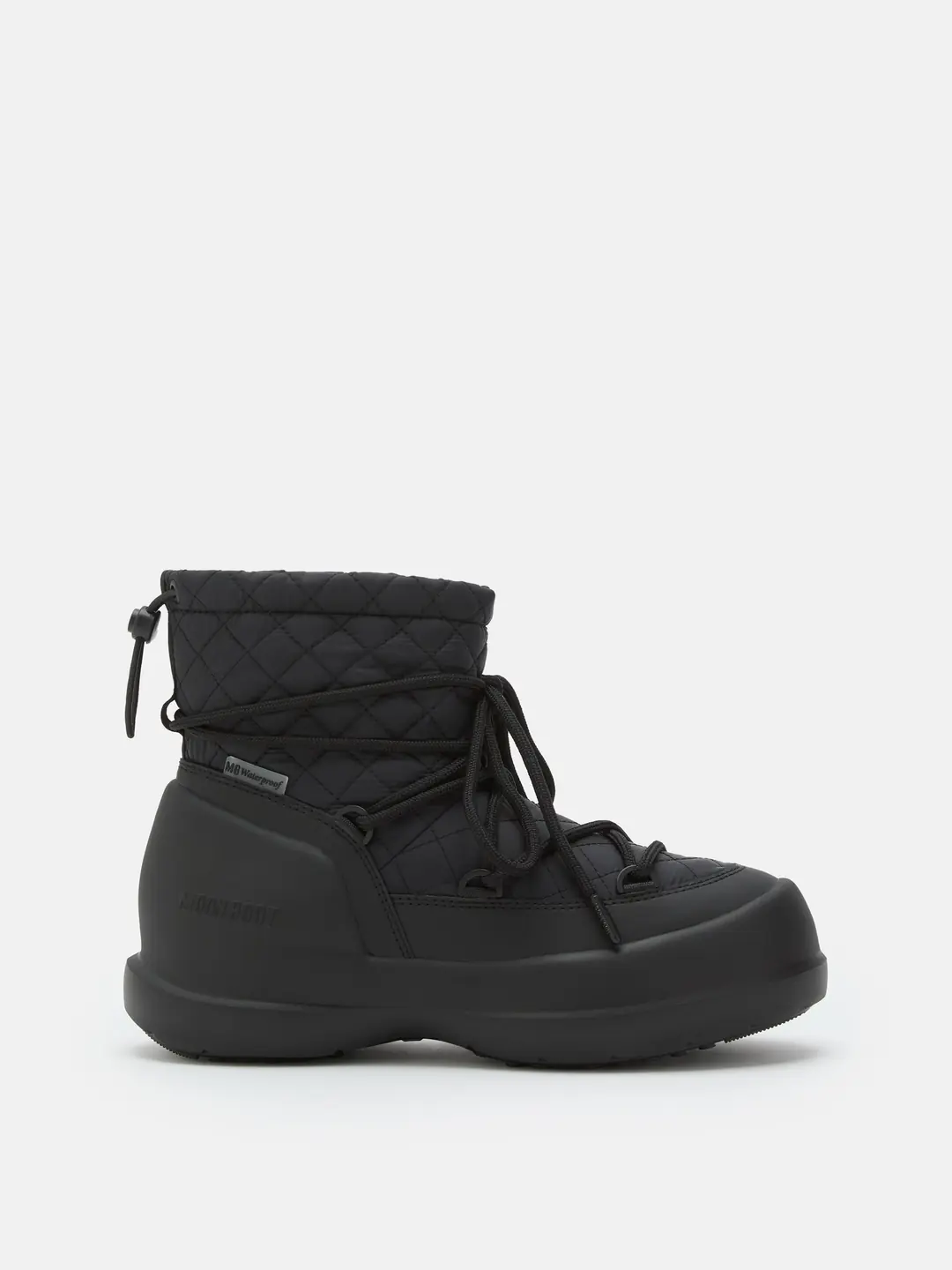 Moon Boot Mezzaluna Quilted Kadın Bağcıklı Kar Botu - Siyah