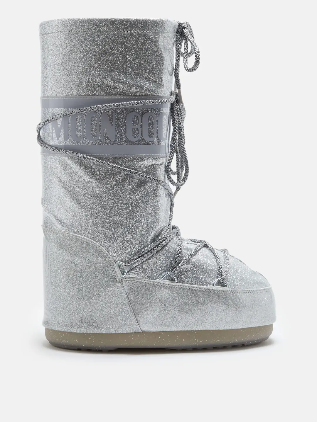 Moon Boot Icon Glitter Kadın Kar Botu - Gümüş