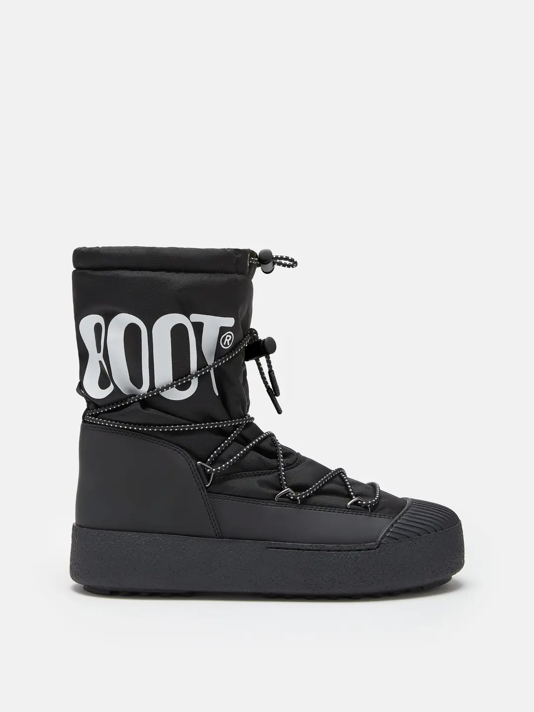 Moon Boot  Erkek Bağcıklı Kar Botu - Siyah