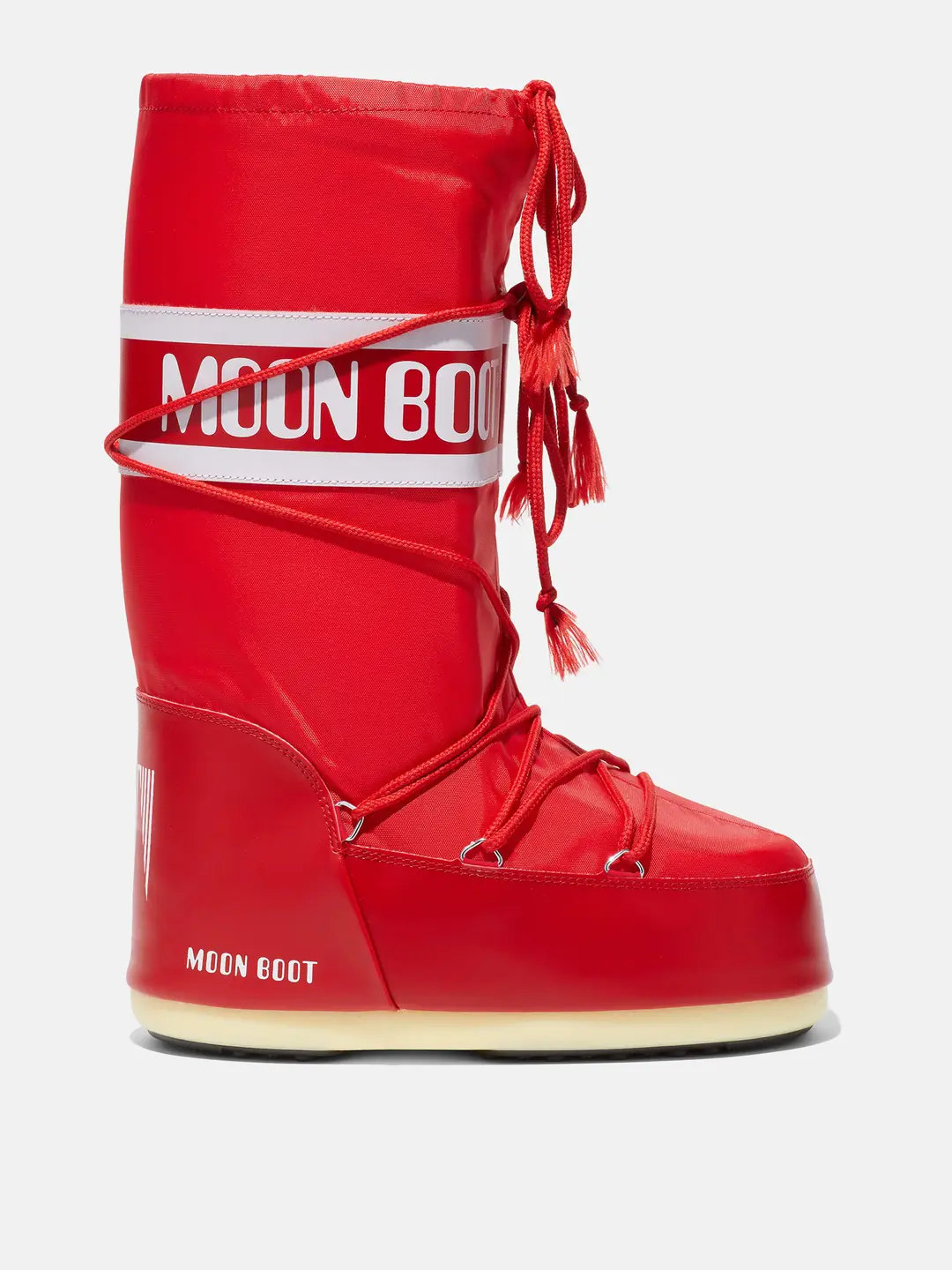 Moon Boot Nylon Erkek Çocuk Kar Botu - Kırmızı