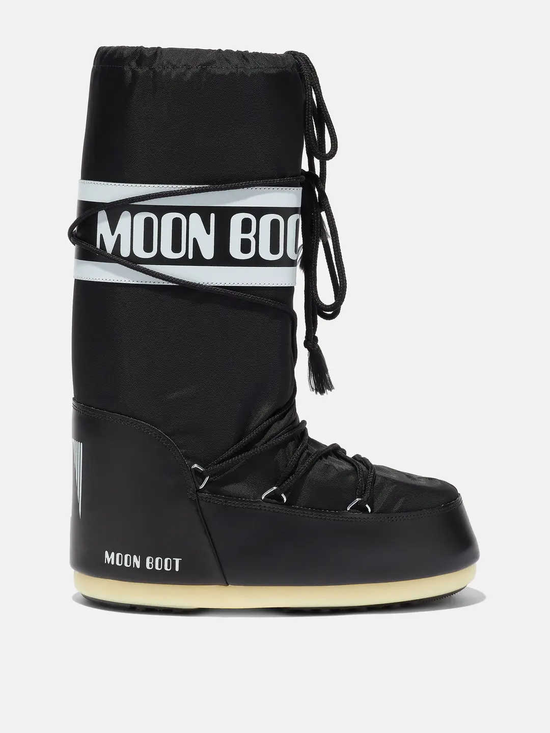 Moon Boot Icon Nylon Erkek Çocuk Kar Botu - Siyah
