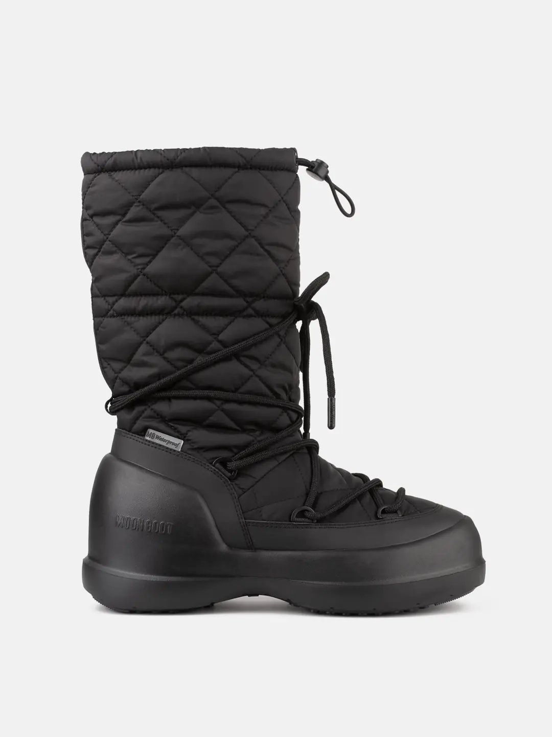 Moon Boot Mezzalluna Quilted Hight Boot Wp Kadın Bağcıklı Kar Botu - Siyah